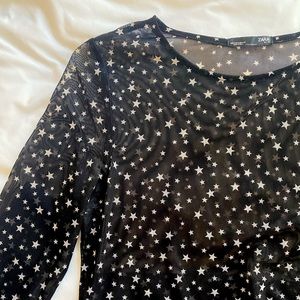 STAR MESH LONG SLEEVE